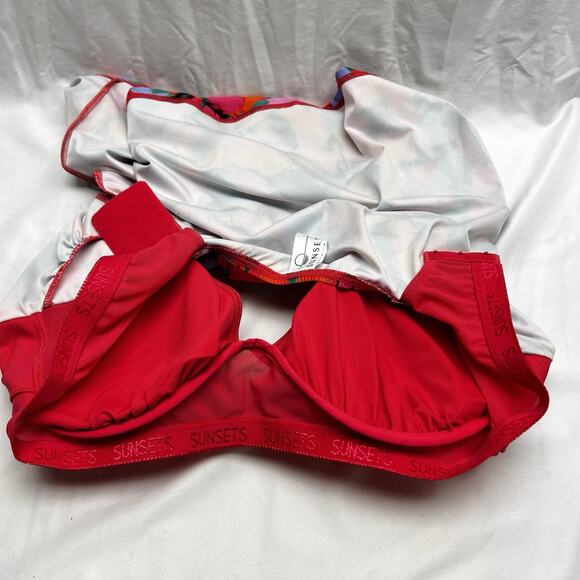 Sunsets Tankini Top 38G Hummingbird Cove NWT $106 Adjustable Strap Underwire - Picture 8 of 14